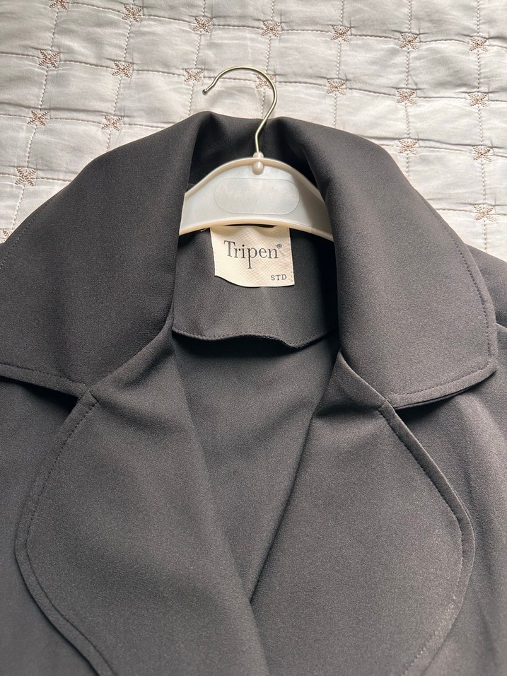 Siyah standart beden blazer ceket - Görsel 2