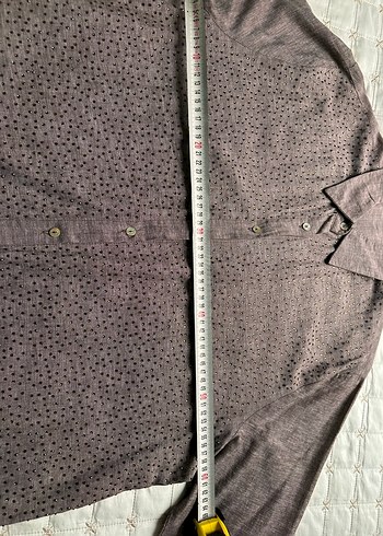 Düğmeli Kahverengi Gömlek - Görsel 3