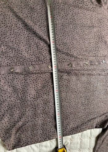 Düğmeli Kahverengi Gömlek - Görsel 4