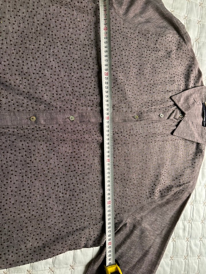 Düğmeli Kahverengi Gömlek - Görsel 3