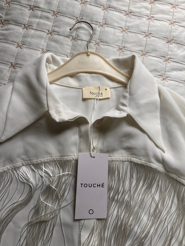 Touche 38 beden püsküllü gömlek - Görsel 2