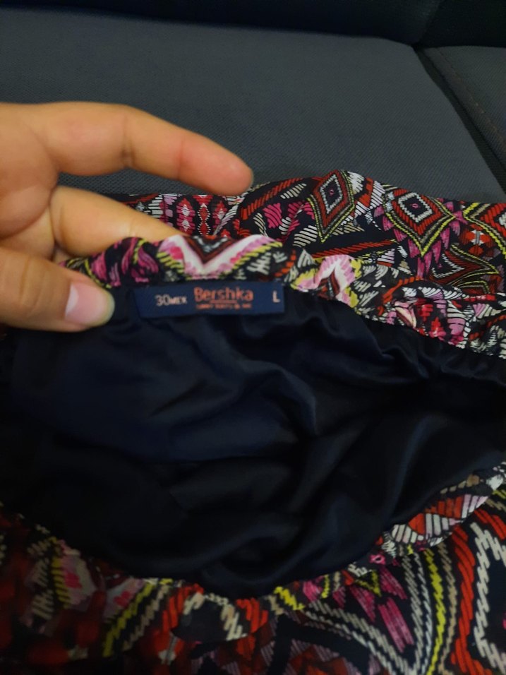 Bohem Çok Renkli Uzun Askılı Elbise - Görsel 3