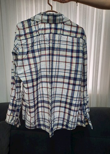 Ekoseli Pamuklu Uzun Kollu Gömlek - Görsel 2