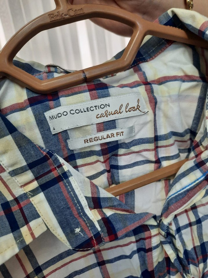 Ekoseli Pamuklu Uzun Kollu Gömlek - Görsel 3