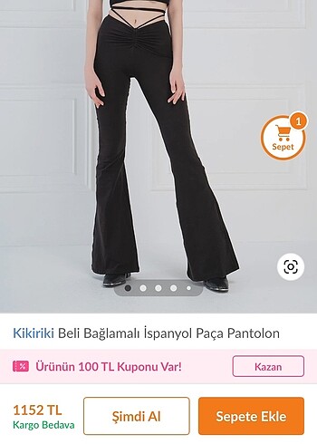 Kikiriki İspanyol Paça Pantolon