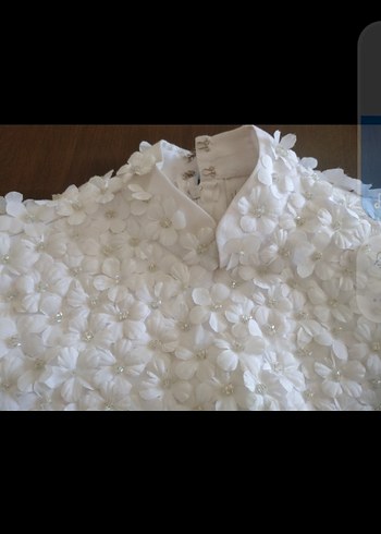 Uzun Beyaz A-Line Gelinlik - Görsel 13