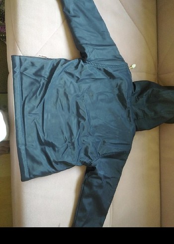 Kapüşonlu Mavi Baskılı Erkek Çocuk Ceketi - Görsel 3