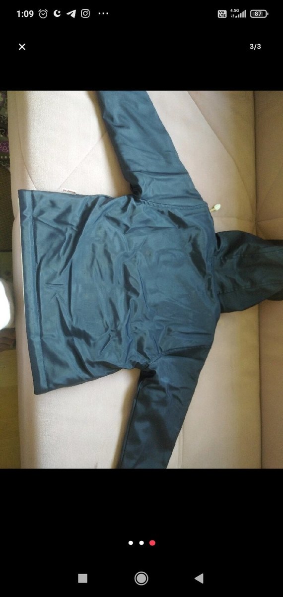 Kapüşonlu Mavi Baskılı Erkek Çocuk Ceketi - Görsel 3