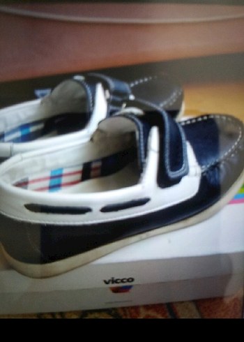 Tokalı Lacivert-Beyaz Erkek Çocuk Ayakkabısı - Görsel 5