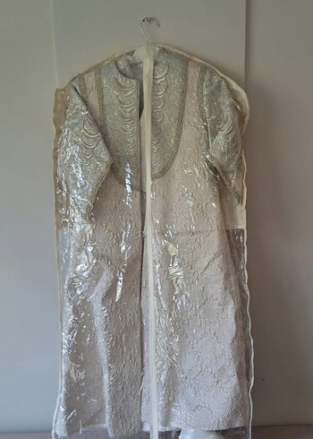 Beyaz Etnik Desenli Çocuk Kaftanı - Görsel 2