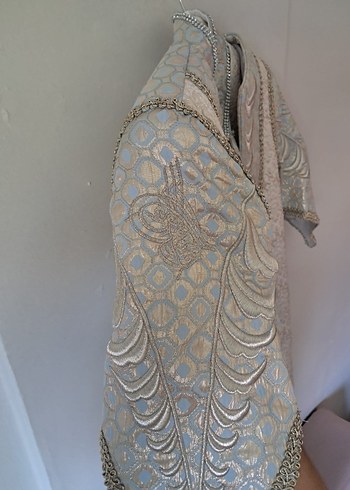 Beyaz Etnik Desenli Çocuk Kaftanı - Görsel 7