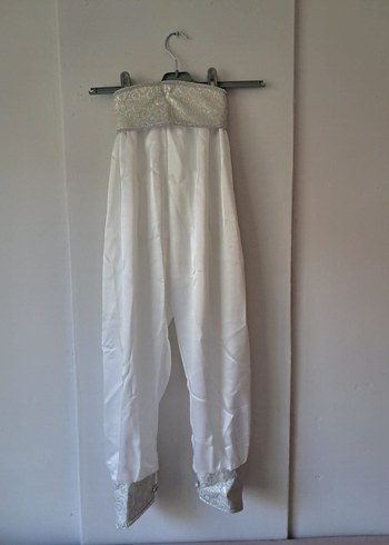 Beyaz Etnik Desenli Çocuk Kaftanı - Görsel 10