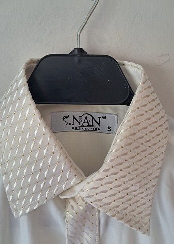 Beyaz Etnik Desenli Çocuk Kaftanı - Görsel 13