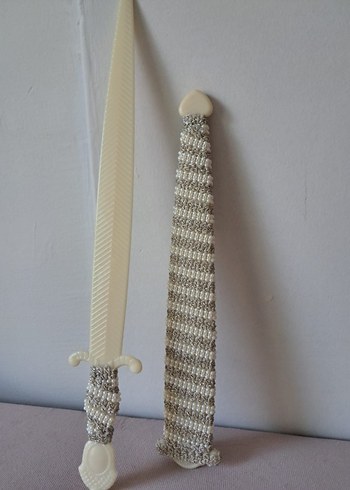 Beyaz Etnik Desenli Çocuk Kaftanı - Görsel 12