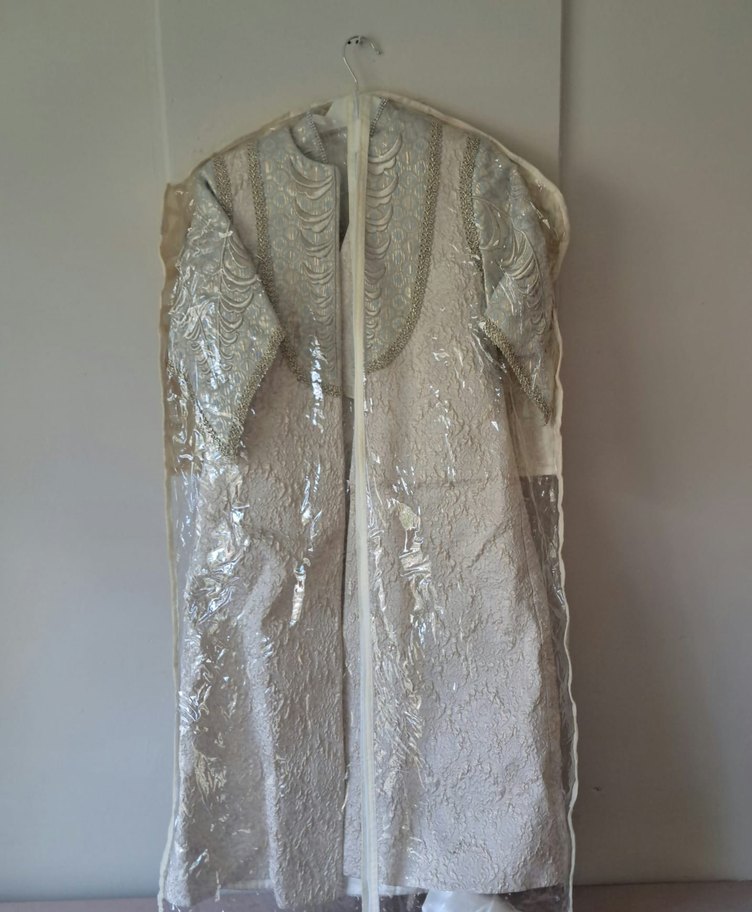 Beyaz Etnik Desenli Çocuk Kaftanı - Görsel 2