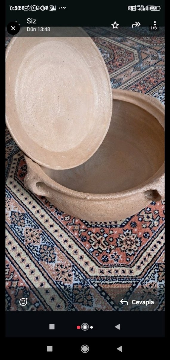 Koyu Kahverengi Toprak Tencere - Görsel 2