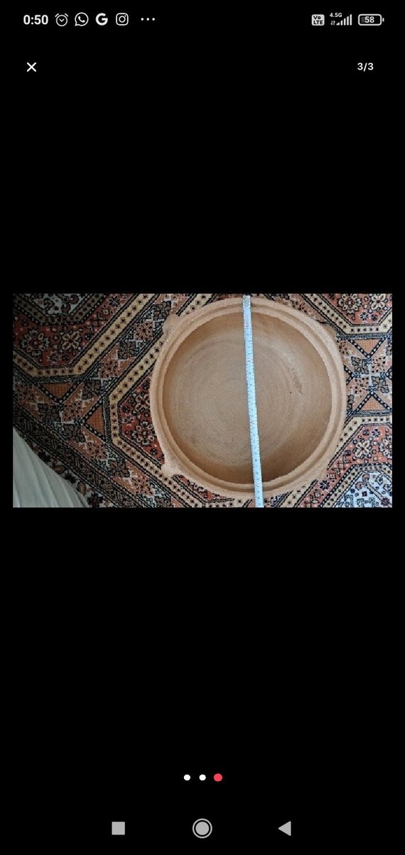 Koyu Kahverengi Toprak Tencere - Görsel 3