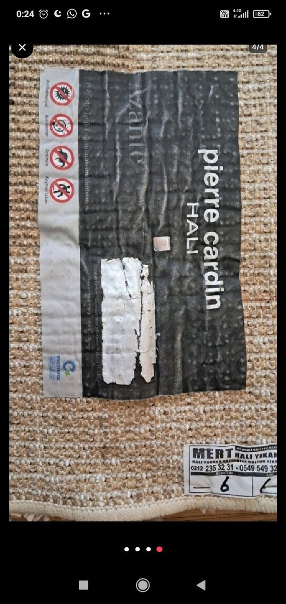 Açık Kahverengi Kareli Modern Halı - Görsel 4