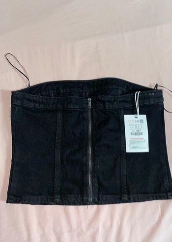 Siyah Kot Straplez Bustiyer - Görsel 4