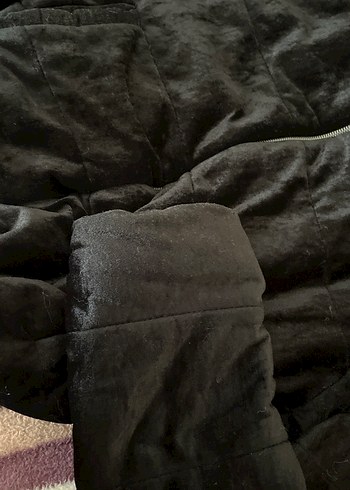 Diğer Kürk Detaylı Siyah Kadın Ceket S bedeni