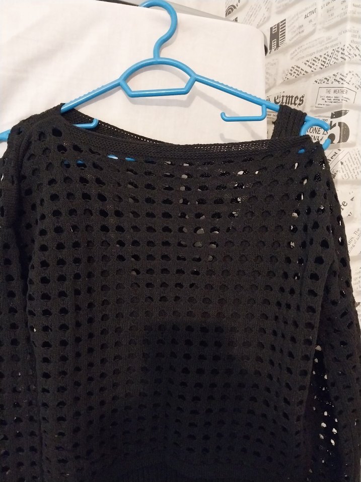 siyah Kadın Triko Mini Elbise - Görsel 4