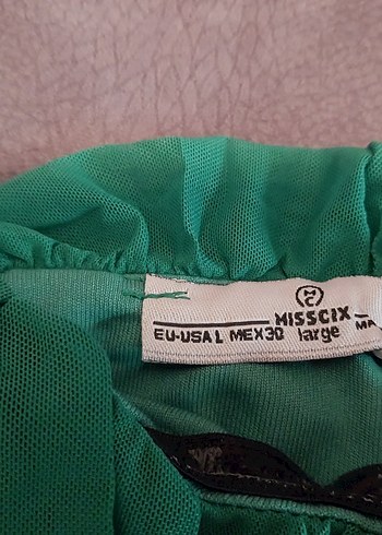 şifon astarlı Yeşil bustiyer - Görsel 3