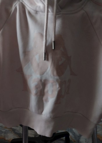 s Beden Pembe Baskılı Kapüşonlu Kadın Sweatshirt