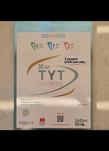 345 tyt fizik branş deneme 