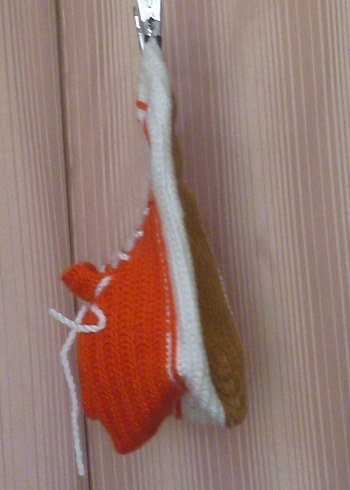 Turuncu Örgü Erkek çocuk Patikleri - Görsel 7