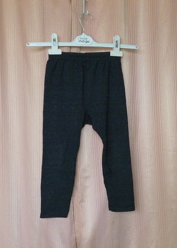 Kız Çocuk Gri Sade Tayt - Görsel 3