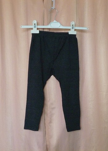 Kız Çocuk Gri Sade Tayt - Görsel 2