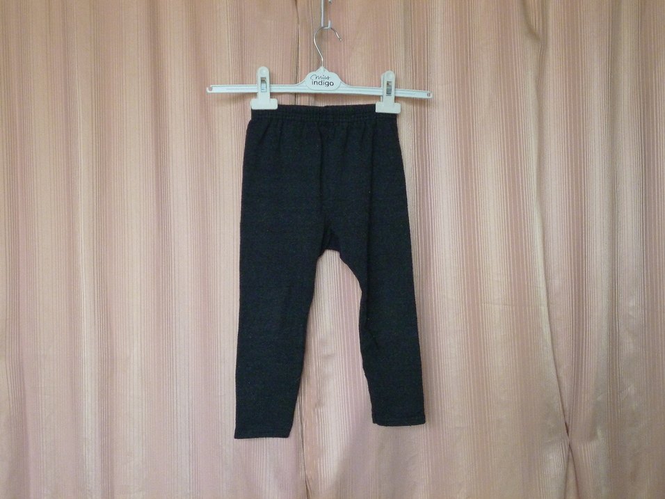 Kız Çocuk Gri Sade Tayt - Görsel 3