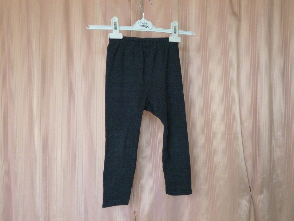 Kız Çocuk Gri Sade Tayt - Görsel 5