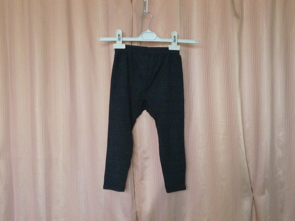 Kız Çocuk Gri Sade Tayt - Görsel 2