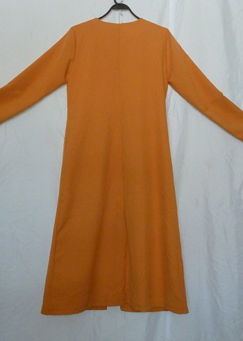 Salaş Kesim Drapeli Uzun Hamile Kabanı - Görsel 5