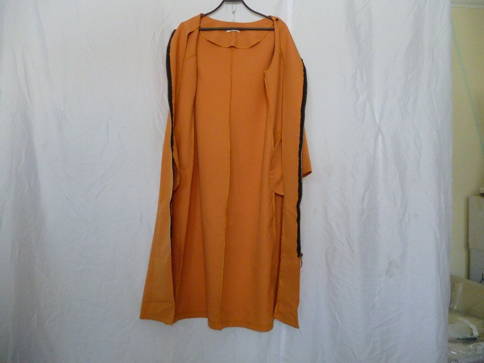 Salaş Kesim Drapeli Uzun Hamile Kabanı - Görsel 2