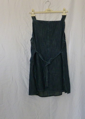 Lacivert Bel Detaylı Hamile Midi Etek - Görsel 5