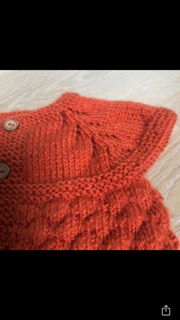 Elörgü bebek yeleği - Görsel 5