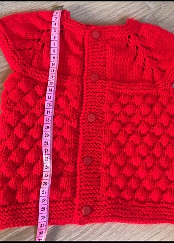 Elörgü  bebek yeleği - Görsel 3