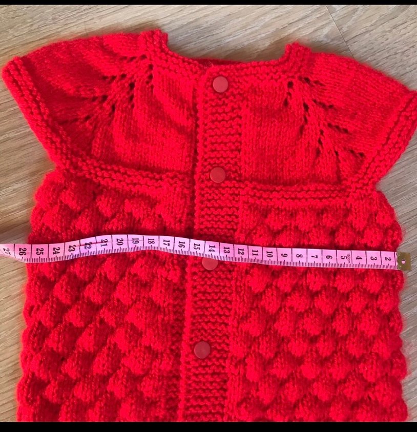 Elörgü  bebek yeleği - Görsel 4