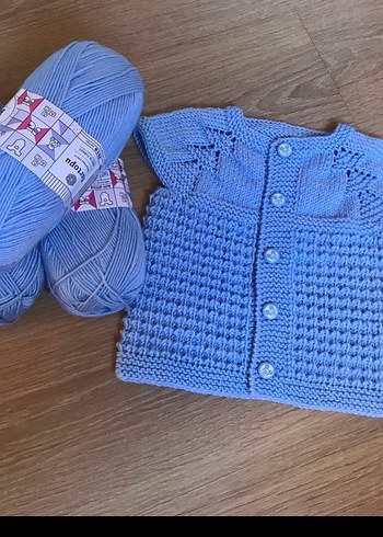 Elörgü bebek yeleği - Görsel 3