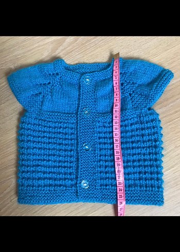 Elörgü bebek yeleği - Görsel 3