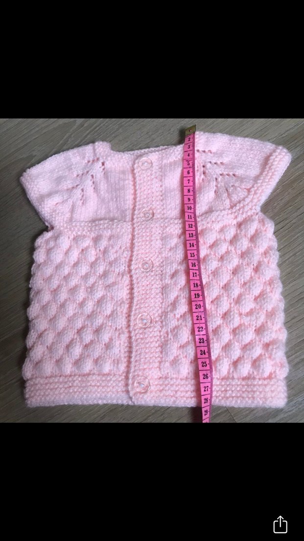 Elörgü bebek yeleği patik takım - Görsel 4