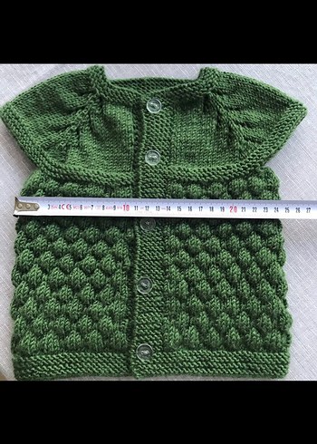 Elörgü bebek yeleği - Görsel 4