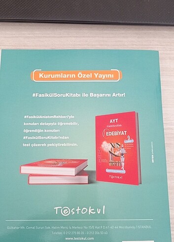  Beden Renk Test Okul Ayt Edebiyat Konu Anlatım Fasikülü 