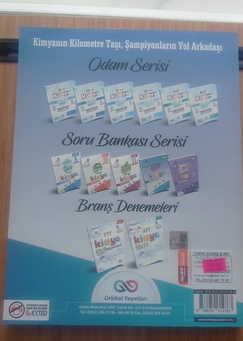  Orbital TYT Kimya Soru Bankası