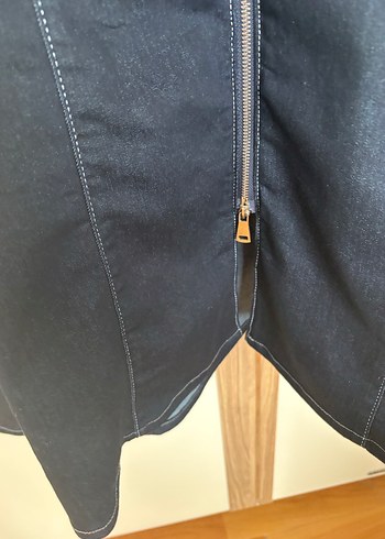 Lacivert Fermuarlı Uzun Moreno - Görsel 3