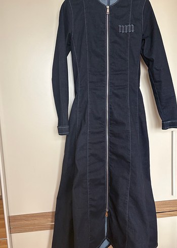 Lacivert Fermuarlı Uzun Moreno - Görsel 5