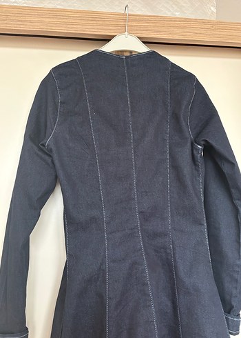 Lacivert Fermuarlı Uzun Moreno - Görsel 9