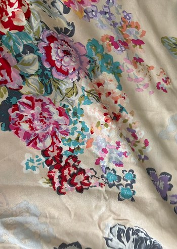 Çiçek Desenli İpekevi  Bohem Kadın Şal - Görsel 2